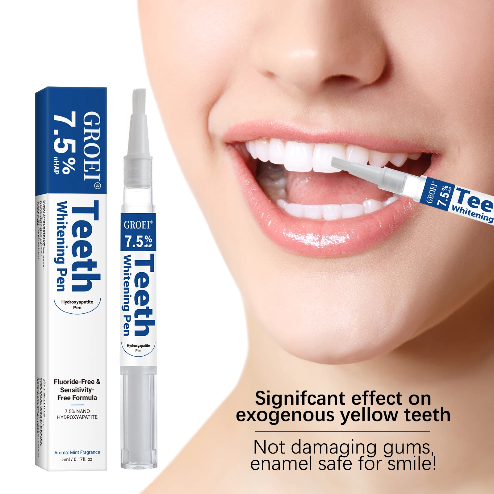 Teeth Paint Whitening - Hydroxyapatite Tooth Whitening Pen Dazzling White