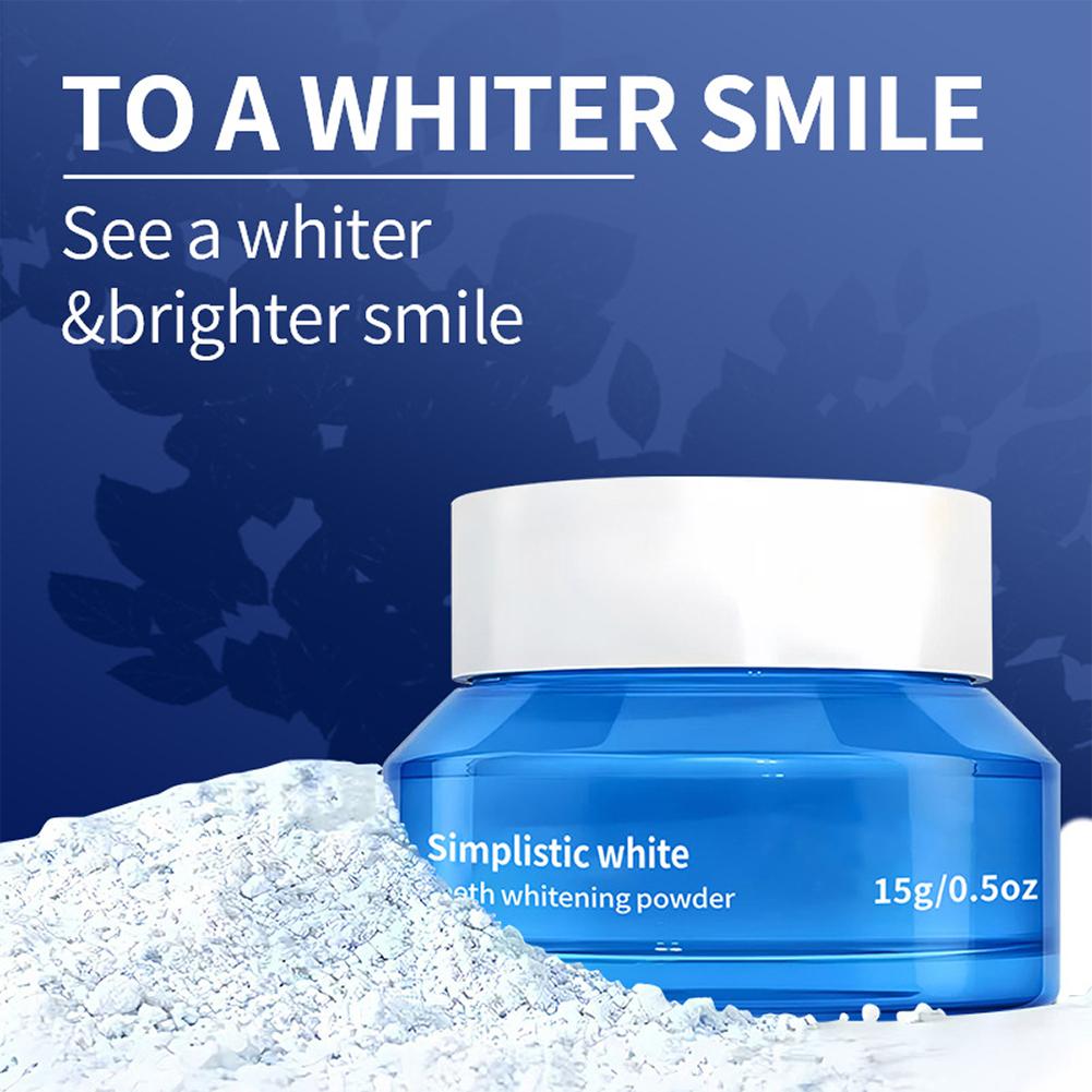 Teeth Whitening Powder - Simplistic White Teeth Whitening Powder Stain