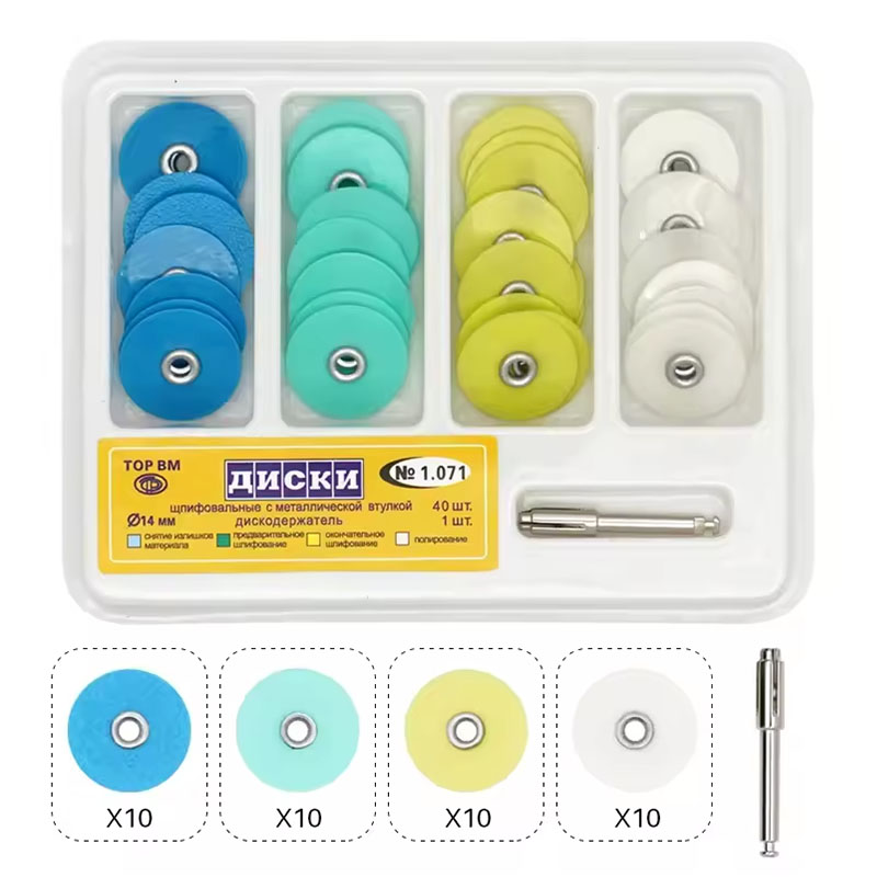 Whitening Teeth Dentist - 40pcs Dental Polishing Discs Holding Rod
