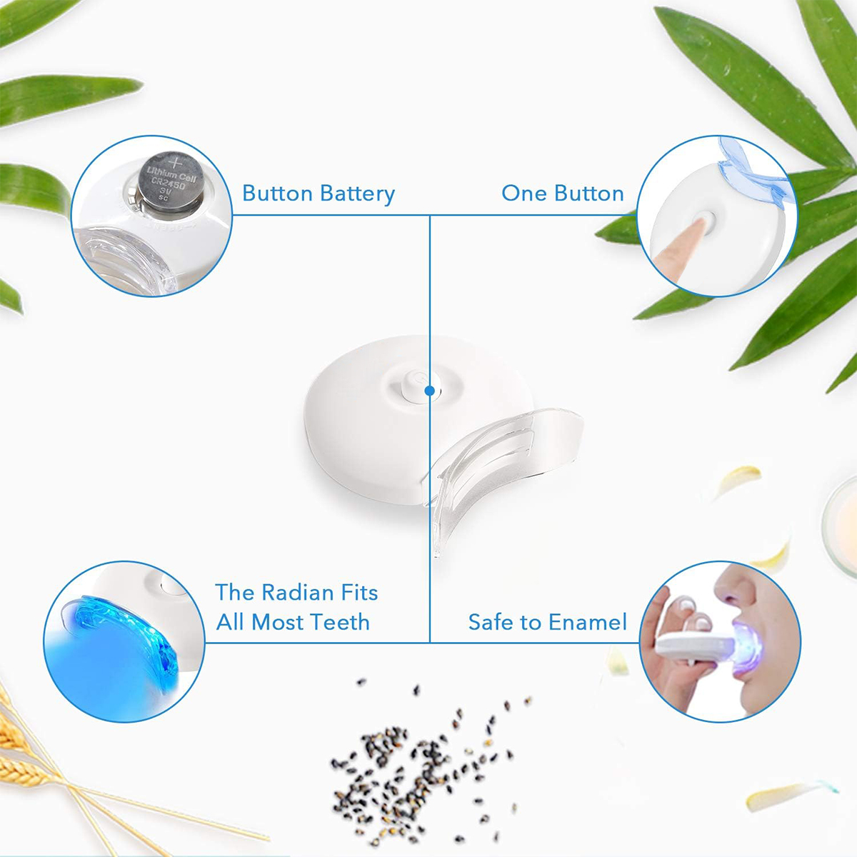 Teeth Whitening Kit - 5X LED L - Teeth Whitening Remedies 评论和价格