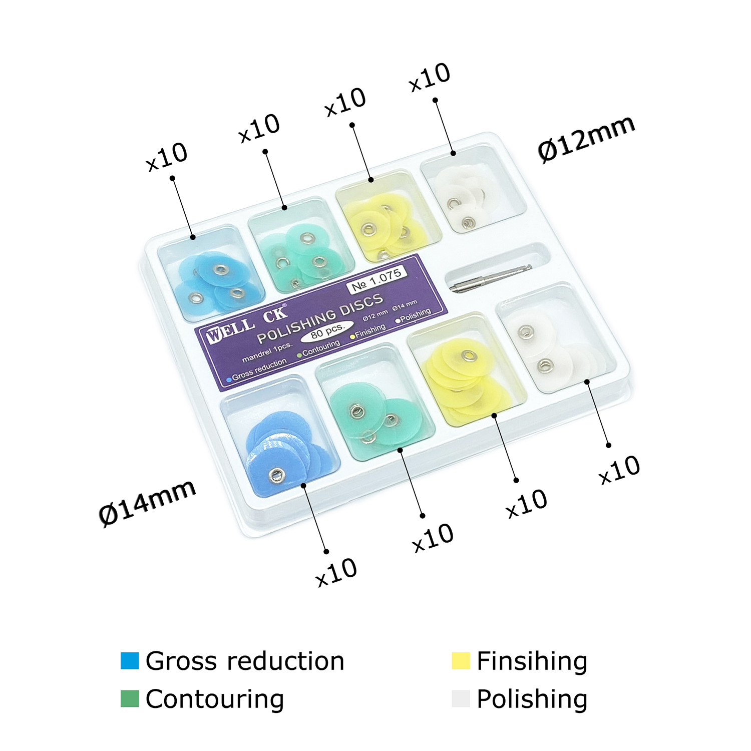 WELL CK 40/80Pcs Dental Polish - Whitening Teeth Dentist 评论和价格