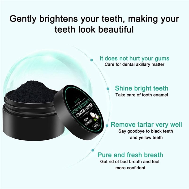 【CONSUMERS' FAVORITE】Teeth Whi - Teeth Whitening Activated Organic Charcoal 评论和价格
