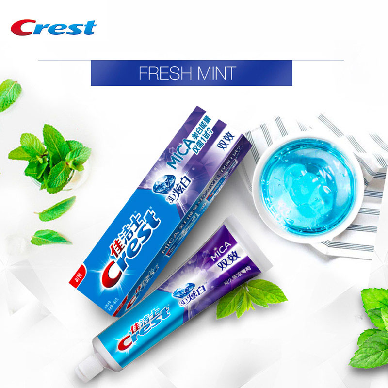Crest 3D MICA Toothpaste Fluor - Teeth Paint Whitening 评论和价格