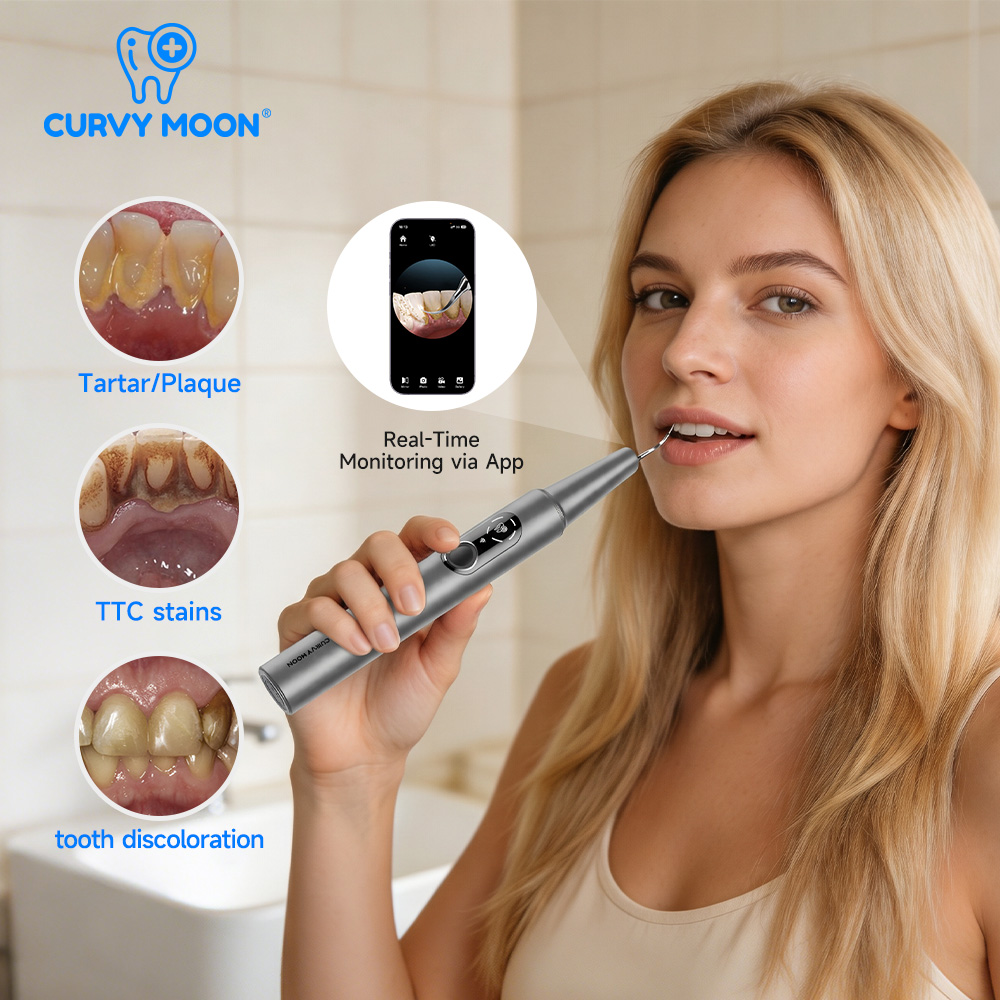 CURVY MOON Visible Electric Ul - Whitening Teeth Dentist 评论和价格
