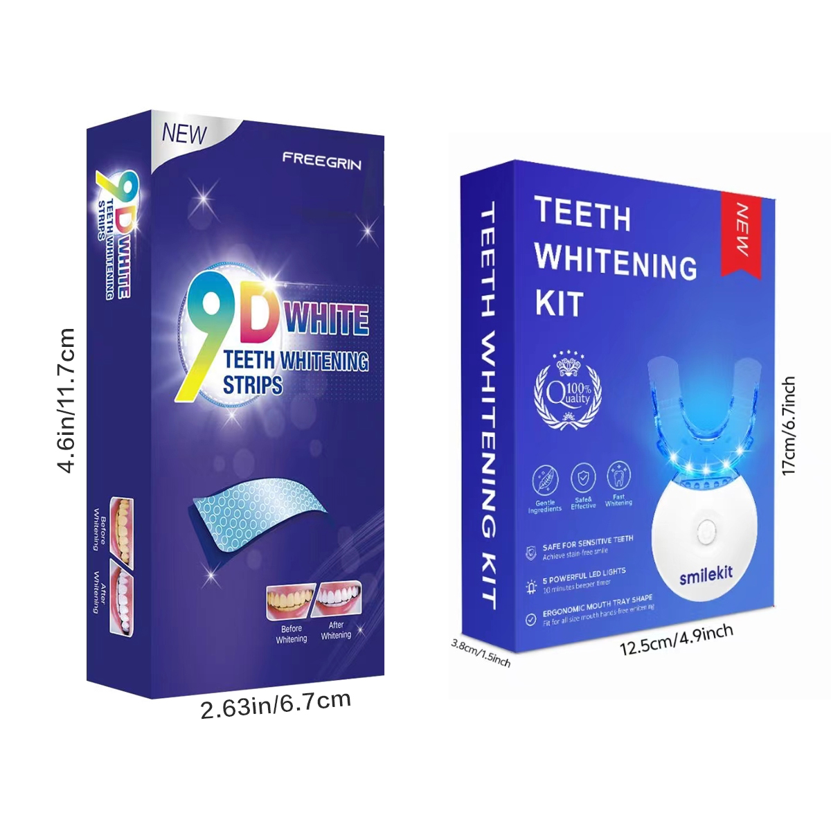 Teeth Whitening Kit - 5X LED L - Teeth Whitening Remedies 评论和价格