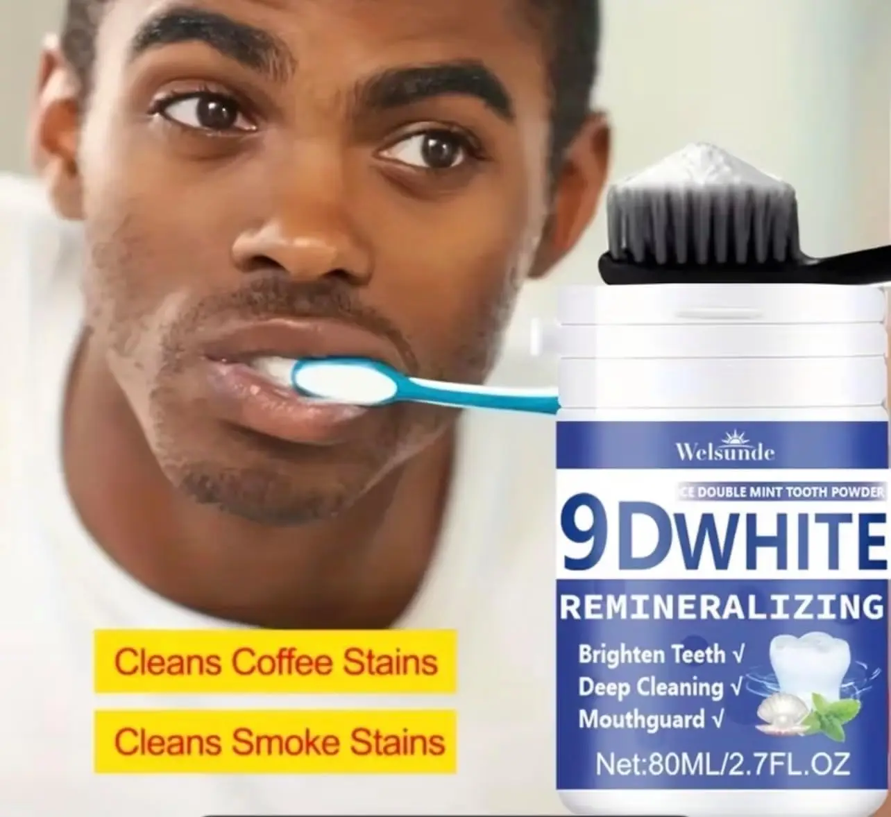 9D White Remineralizing Hydrox - Teeth Whitening Powder 评论和价格