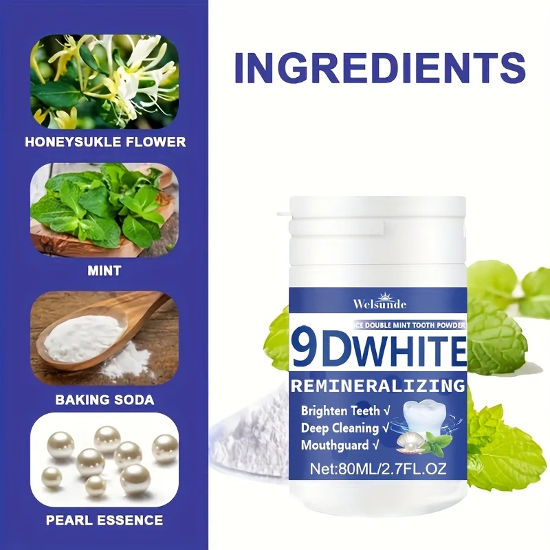 9D White Remineralizing Hydrox - Teeth Whitening Powder 评论和价格