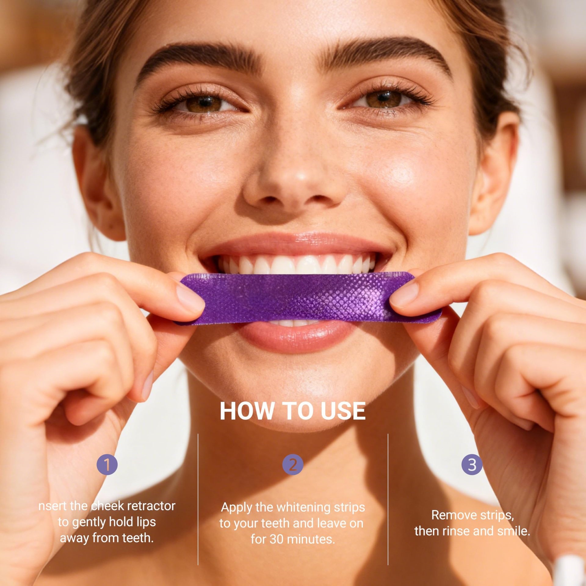 Purple Teeth Whitening Strips  - Teeth Whitening Strips Permanent 评论和价格