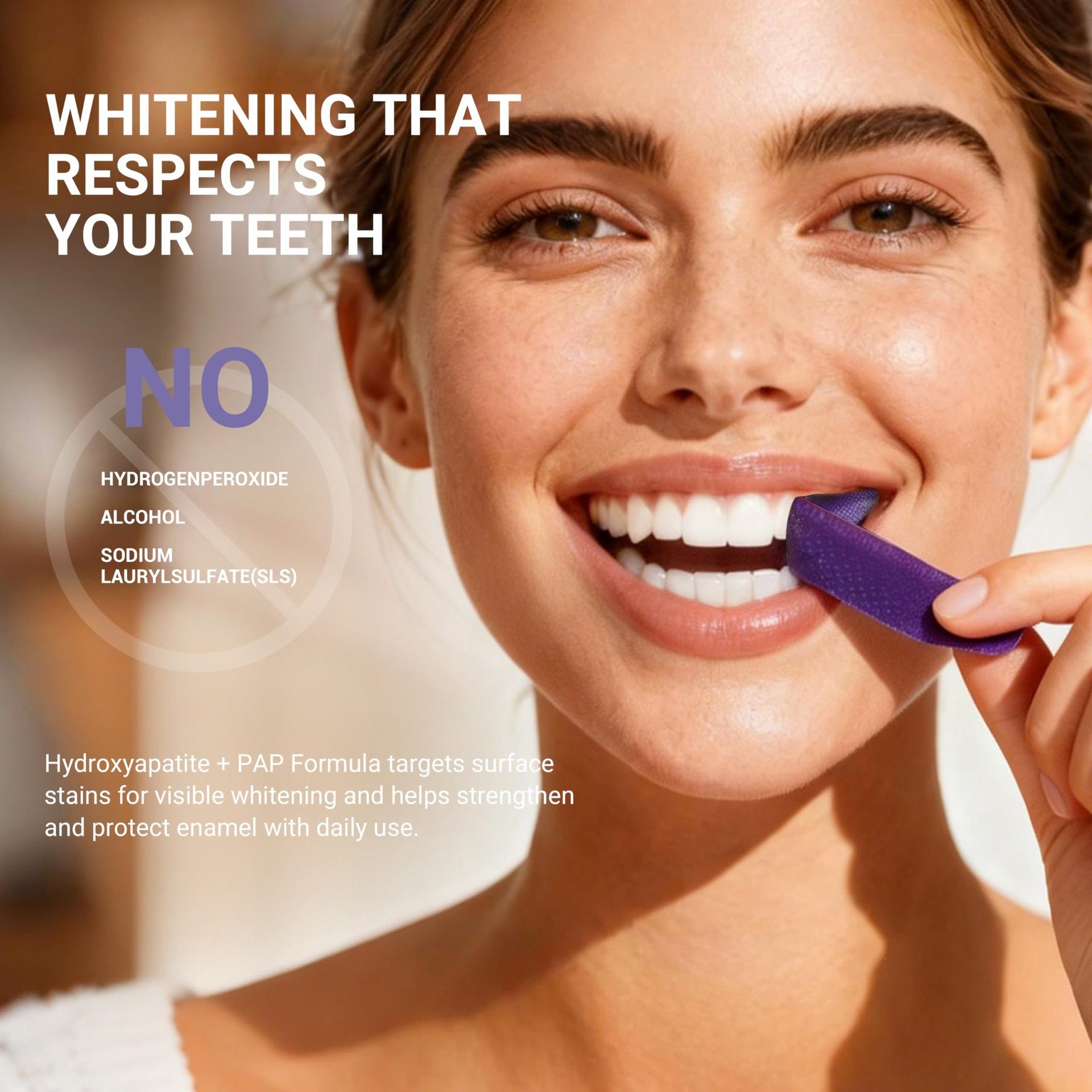 Purple Teeth Whitening Strips  - Teeth Whitening Strips Permanent 评论和价格