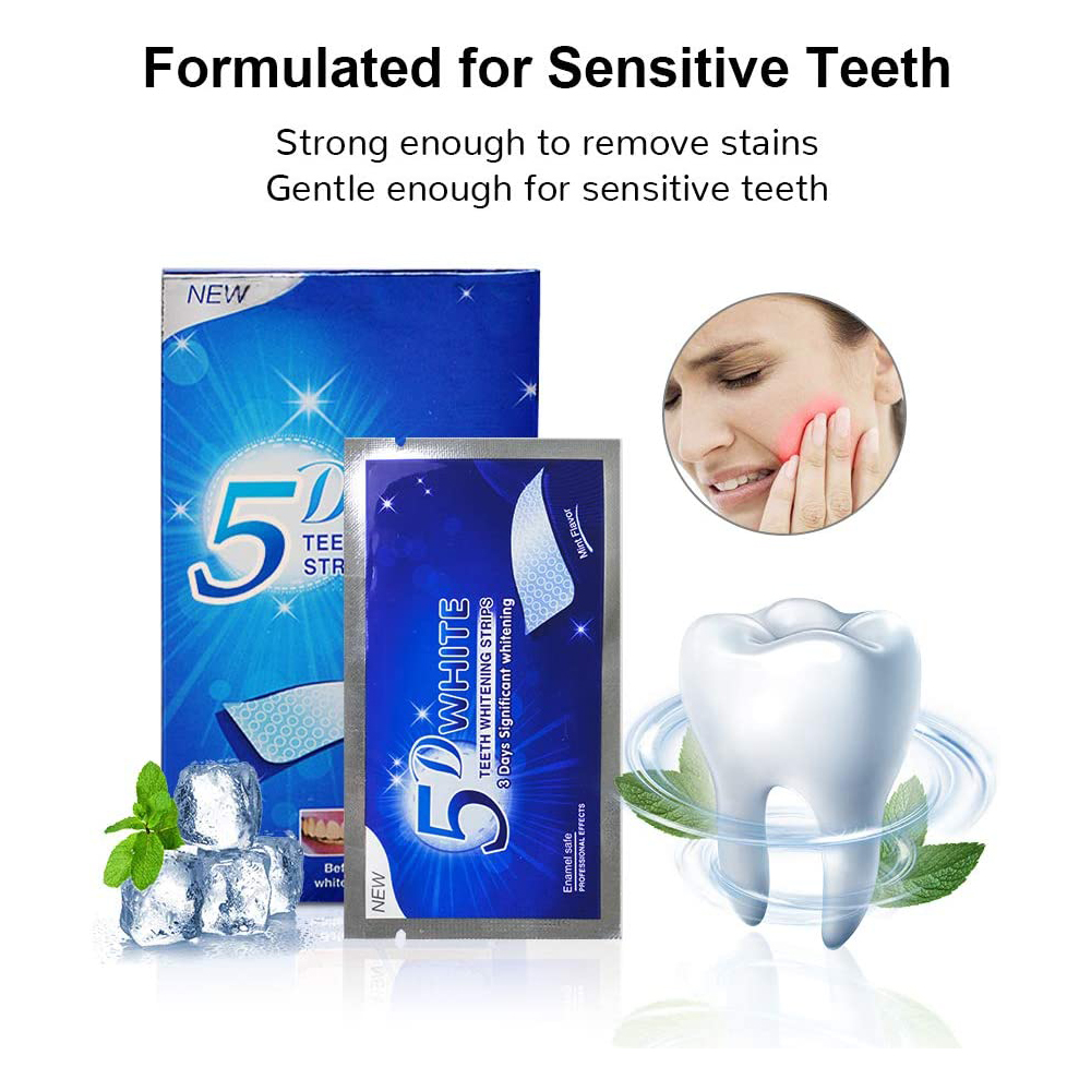 5D White Teeth Whitening Strip - Teeth Whitening Remedies 评论和价格